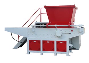 PVC帶子邊角料撕碎，單軸撕碎機(jī)