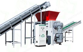 噸包袋撕碎，塑料垃圾桶撕碎，雙軸撕碎機(jī)，剪切式撕碎機(jī)